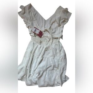 Emerald Sundae Juniors Short Sleeve Fit + Flare Dress